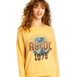 Womens long sleeve ACDC lightweight sweatshirt size 3X top shirt plus size NWT